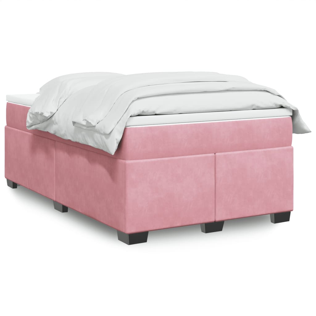 Box Spring Bed With Mattress Velvet