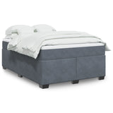 Box Spring Bed With Mattress Velvet