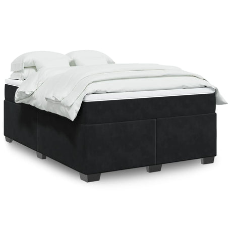 Box Spring Bed With Mattress Velvet