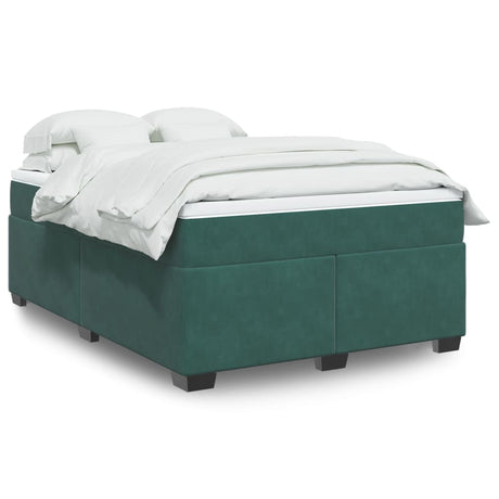 Box Spring Bed With Mattress Velvet