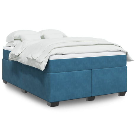 Box Spring Bed With Mattress Velvet