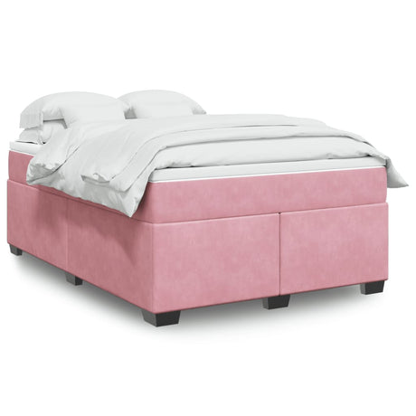 Box Spring Bed With Mattress Velvet