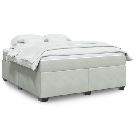 Box Spring Bed With Mattress Velvet