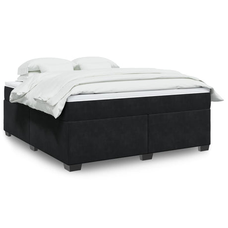 Box Spring Bed With Mattress Velvet