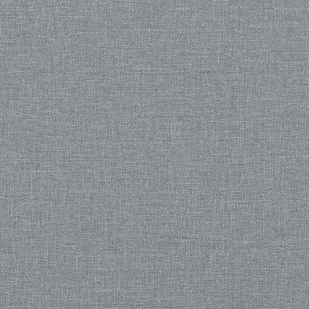 Box Spring Bed with Mattress Light Grey 120x190 cm Fabric