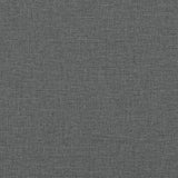 Box Spring Bed with Mattress Dark Grey 120x190 cm Fabric