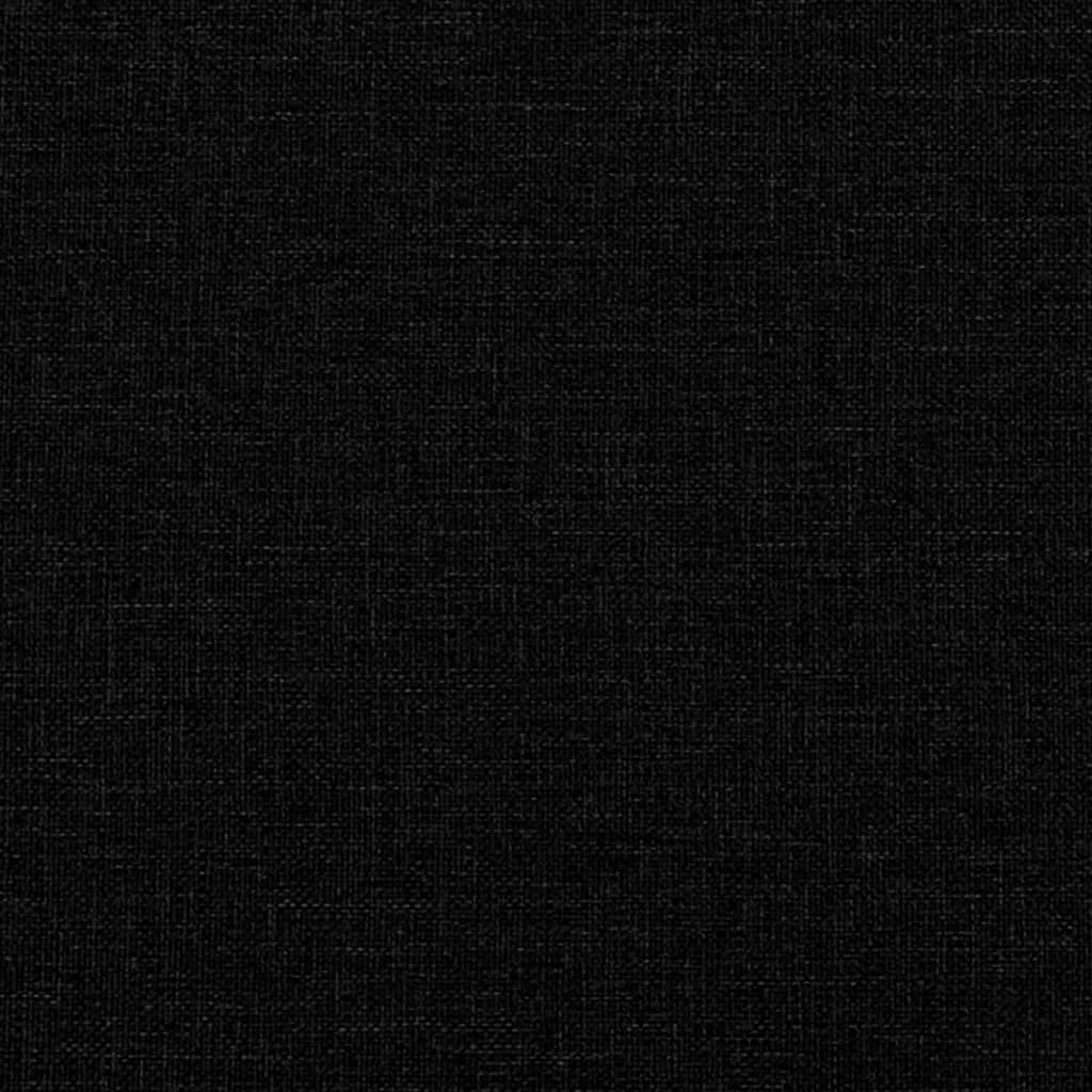 Box Spring Bed with Mattress Black 120x190 cm Fabric