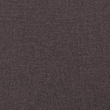 Box Spring Bed with Mattress Dark Brown 120x190 cm Fabric