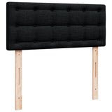 Box Spring Bed with Mattress Black 120x190 cm Fabric