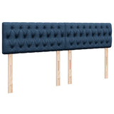 Box Spring Bed with Mattress Blue 180x200 cm Fabric
