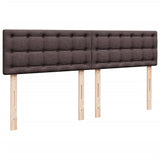Box Spring Bed with Mattress Dark Brown 180x200 cm Fabric