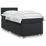 Box Spring Bed With Mattress Faux Leather