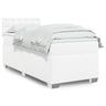 Box Spring Bed With Mattress Faux Leather