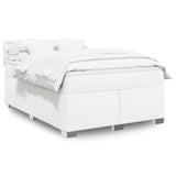 Box Spring Bed With Mattress Faux Leather