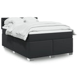 Box Spring Bed With Mattress Faux Leather