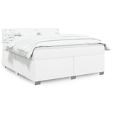 Box Spring Bed With Mattress Faux Leather