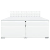 Box Spring Bed With Mattress Faux Leather