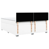 Box Spring Bed With Mattress Faux Leather