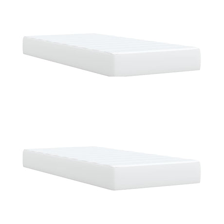 Box Spring Bed With Mattress Faux Leather