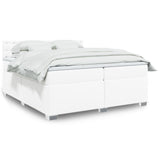 Box Spring Bed With Mattress Faux Leather