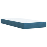 Box Spring Bed With Mattress Dark Velvet