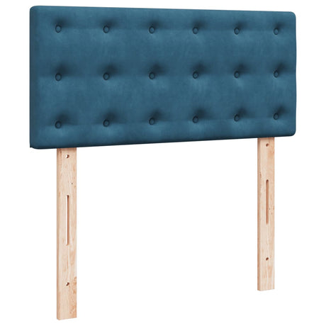 Box Spring Bed With Mattress Dark Velvet