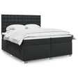 Box Spring Bed With Mattress Faux Leather