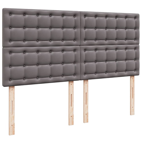 Box Spring Bed With Mattress Faux Leather