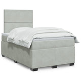 Box Spring Bed With Mattress Small Double Velvet