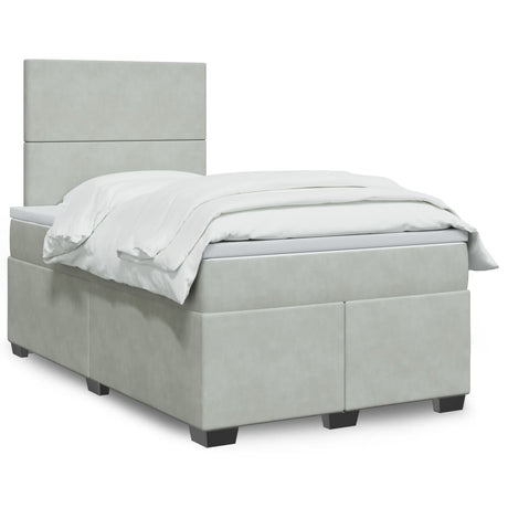 Box Spring Bed With Mattress Small Double Velvet
