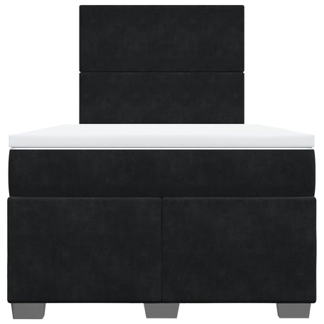 Box Spring Bed With Mattress Small Double Velvet