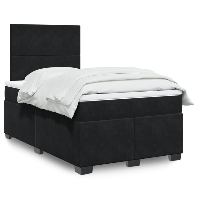 Box Spring Bed With Mattress Small Double Velvet