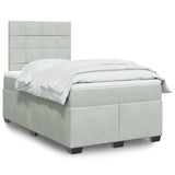 Box Spring Bed With Mattress Small Double Velvet