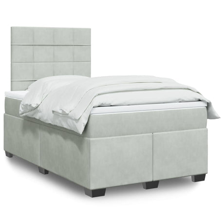 Box Spring Bed With Mattress Small Double Velvet