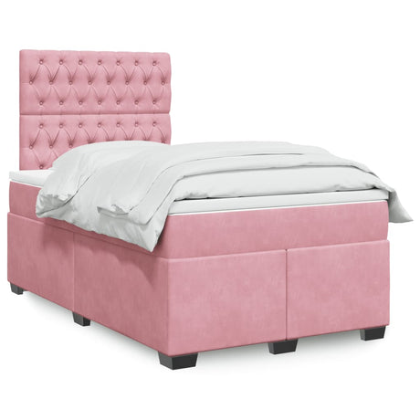 Box Spring Bed With Mattress Small Double Velvet