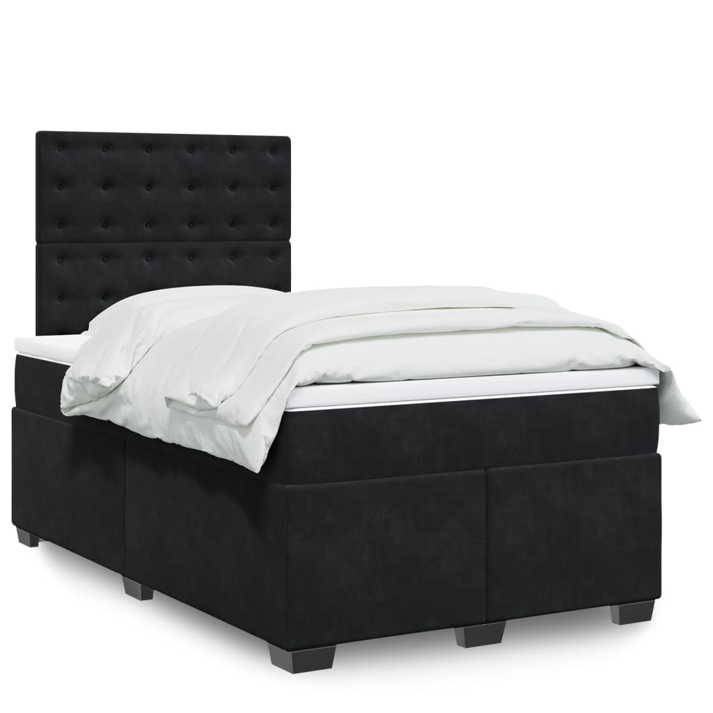 Box Spring Bed With Mattress Small Double Velvet