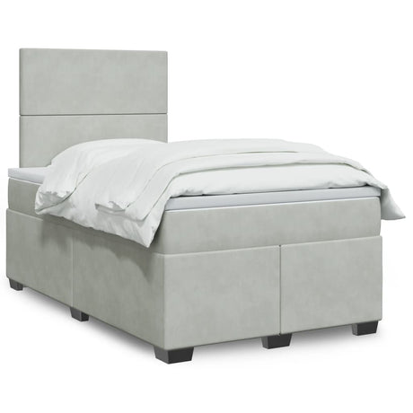 Box Spring Bed With Mattress Small Double Velvet