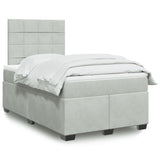Box Spring Bed With Mattress Small Double Velvet