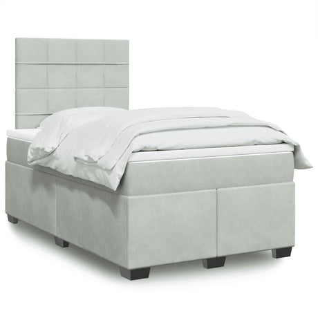 Box Spring Bed With Mattress Small Double Velvet