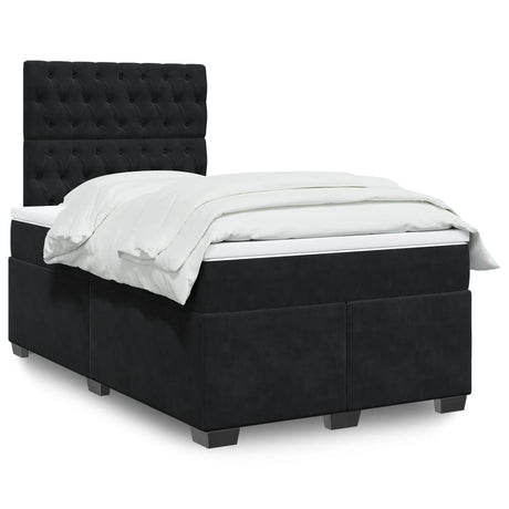 Box Spring Bed With Mattress Small Double Velvet