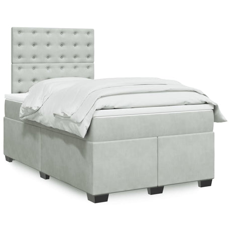 Box Spring Bed With Mattress Small Double Velvet
