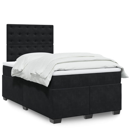 Box Spring Bed With Mattress Small Double Velvet