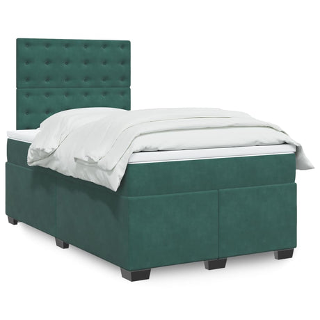 Box Spring Bed With Mattress Small Double Velvet