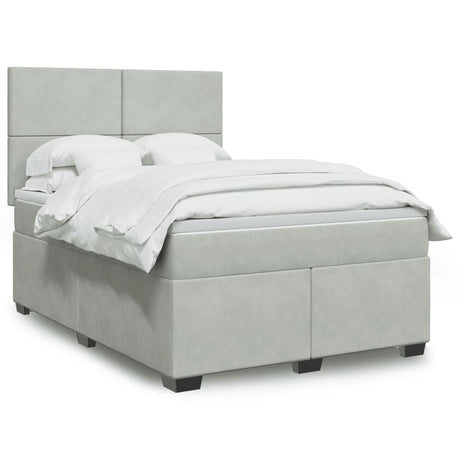 Box Spring Bed With Mattress Small Double Velvet