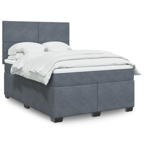 Box Spring Bed With Mattress Small Double Velvet