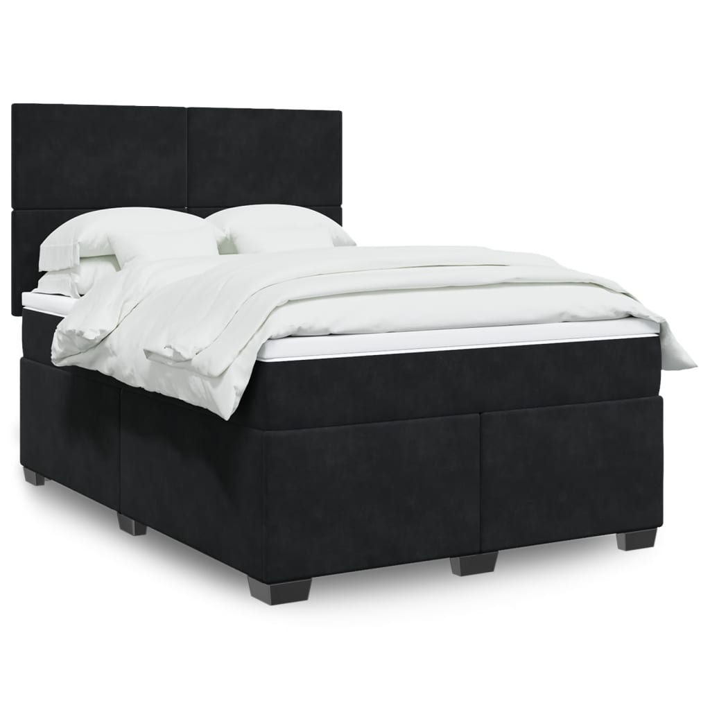 Box Spring Bed With Mattress Small Double Velvet