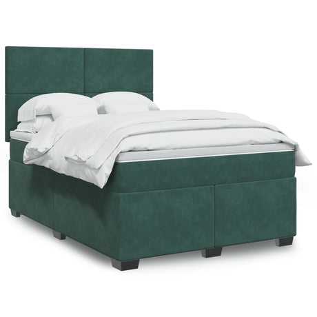 Box Spring Bed With Mattress Small Double Velvet