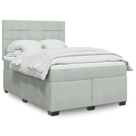 Box Spring Bed With Mattress Small Double Velvet