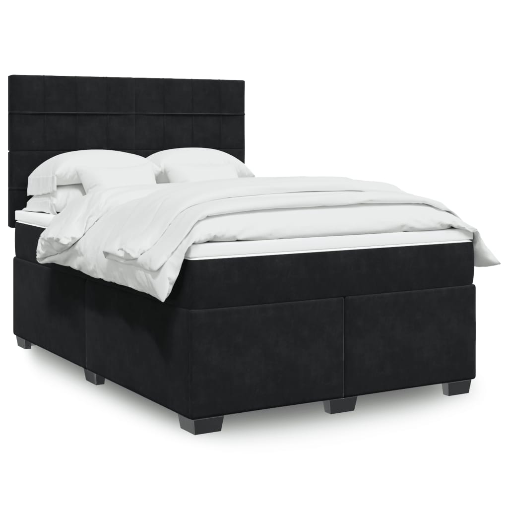 Box Spring Bed With Mattress Small Double Velvet