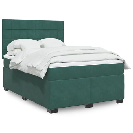Box Spring Bed With Mattress Small Double Velvet